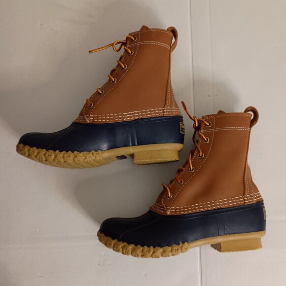 L.L. Bean Women’s Bean Boots Blue Bottom Waterproof Duck Boots Size 6M EUC - Picture 8 of 15